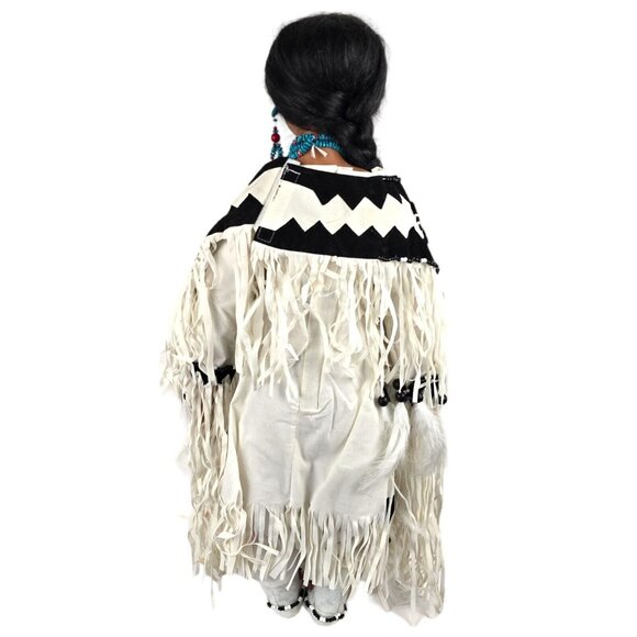 Porcelain Native American Doll Numbered Traditions Doll Collection 25 in Vintage - Picture 2 of 16